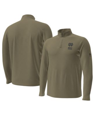Men's Tan Notre Dame Fighting Irish 2026 Freedom Collection Motion Quarter-Zip Pullover