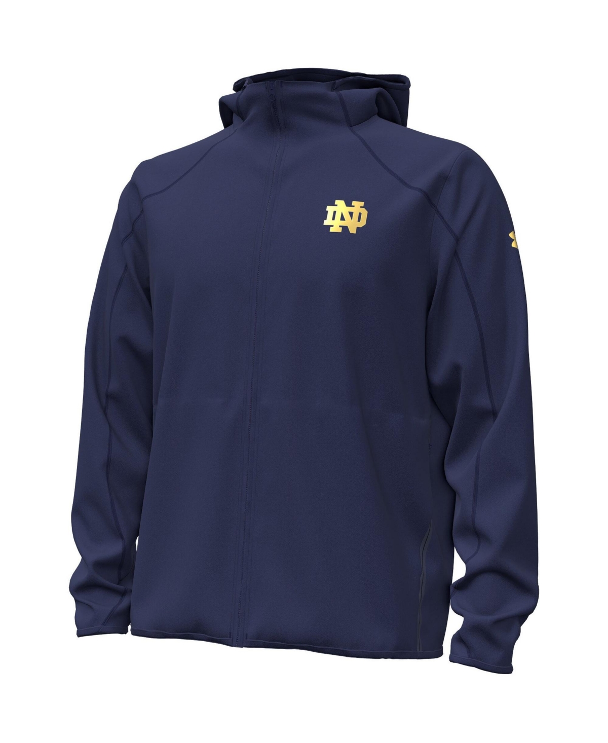 Under Armour Men's Navy Notre Dame Fighting Irish 2026 Sideline Unstoppable Fleece Full-Zip Jacket - Navy