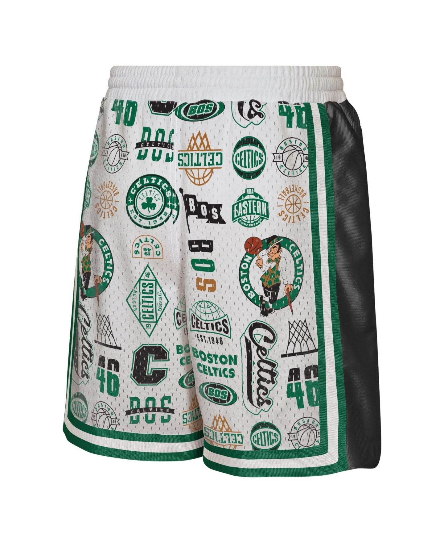Детские шорты Outerstuff White Boston Celtics Ball Hog Dazzle Basketball — фото 3