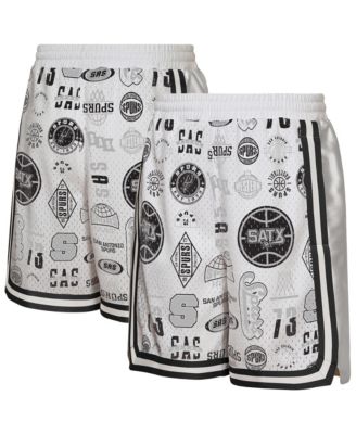 Big Boys' and Girls' White San Antonio Spurs Ball Hog Dazzle Basketball Short