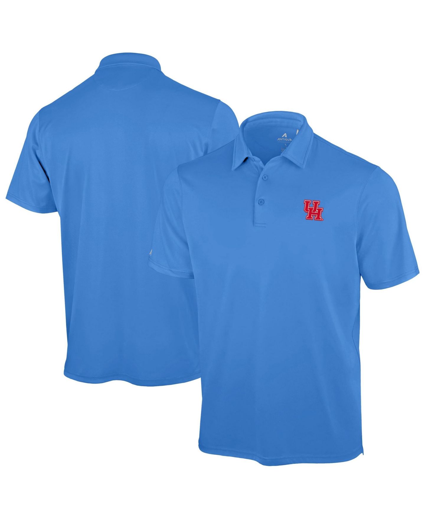 Мужское поло Antigua Powder Blue Houston Cougars Unshakable Solid Polo — фото 1