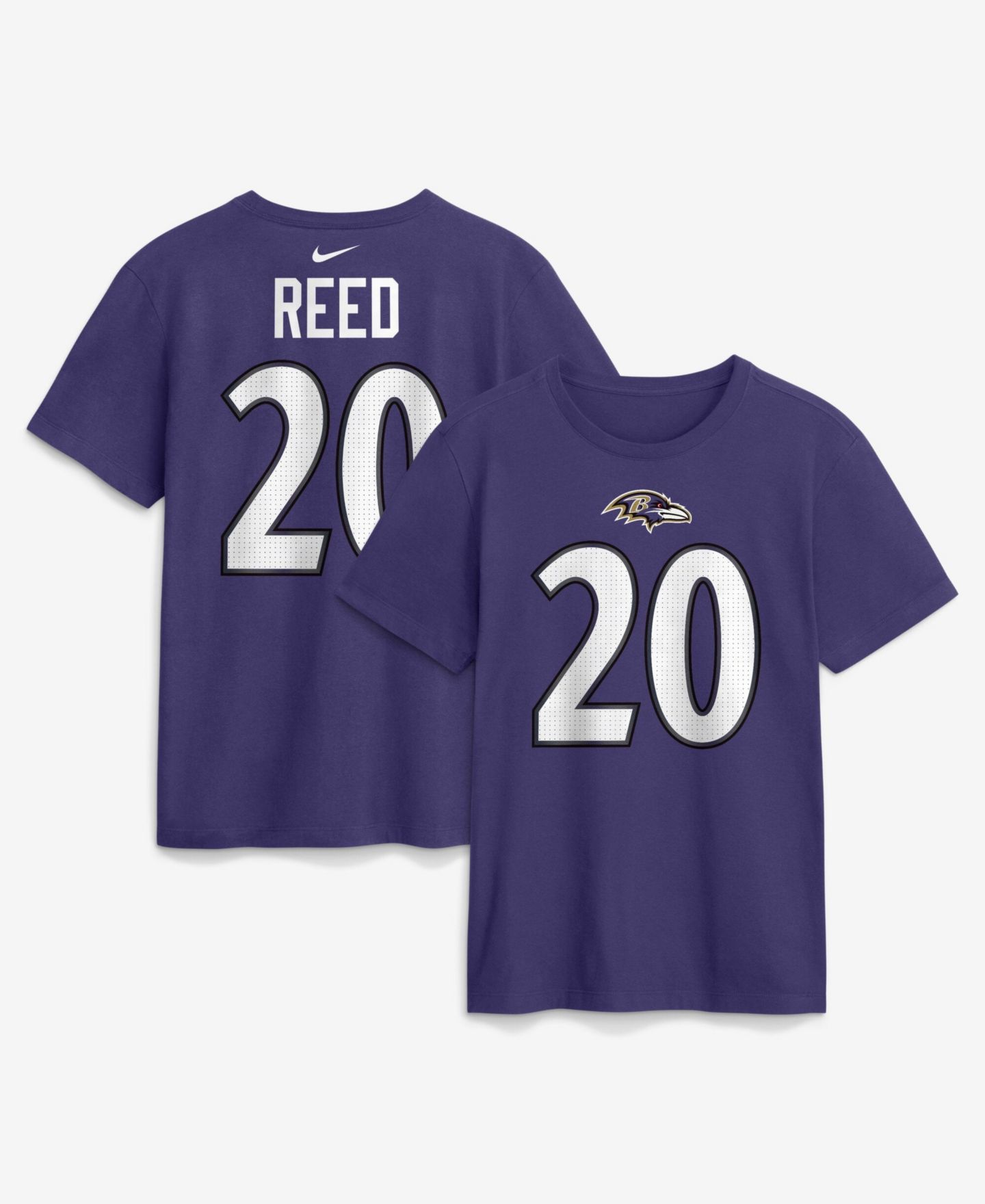 Мужская футболка Nike Ed Reed Purple Baltimore Ravens Retired Name & Number — фото 1