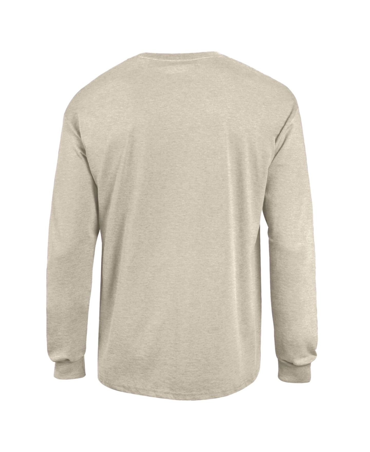 Мужская футболка Champion Heather Oatmeal Michigan State Spartans Neutral Arch Long-Sleeve — фото 3