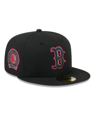 New Era Men's Black Boston Red Sox Color Pop 59FIFTY Fitted Hat - Macy's