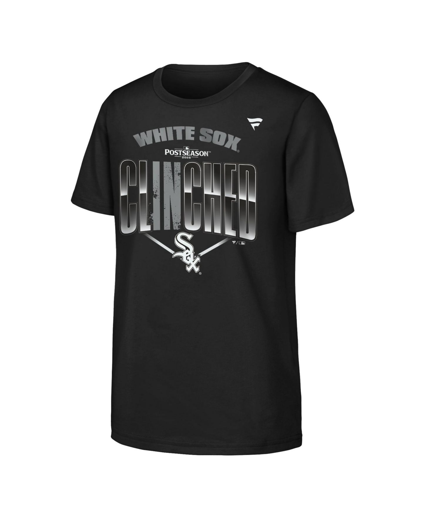 Детская футболка Fanatics Black Chicago White Sox 2026 MLB Postseason Locker Room — фото 2