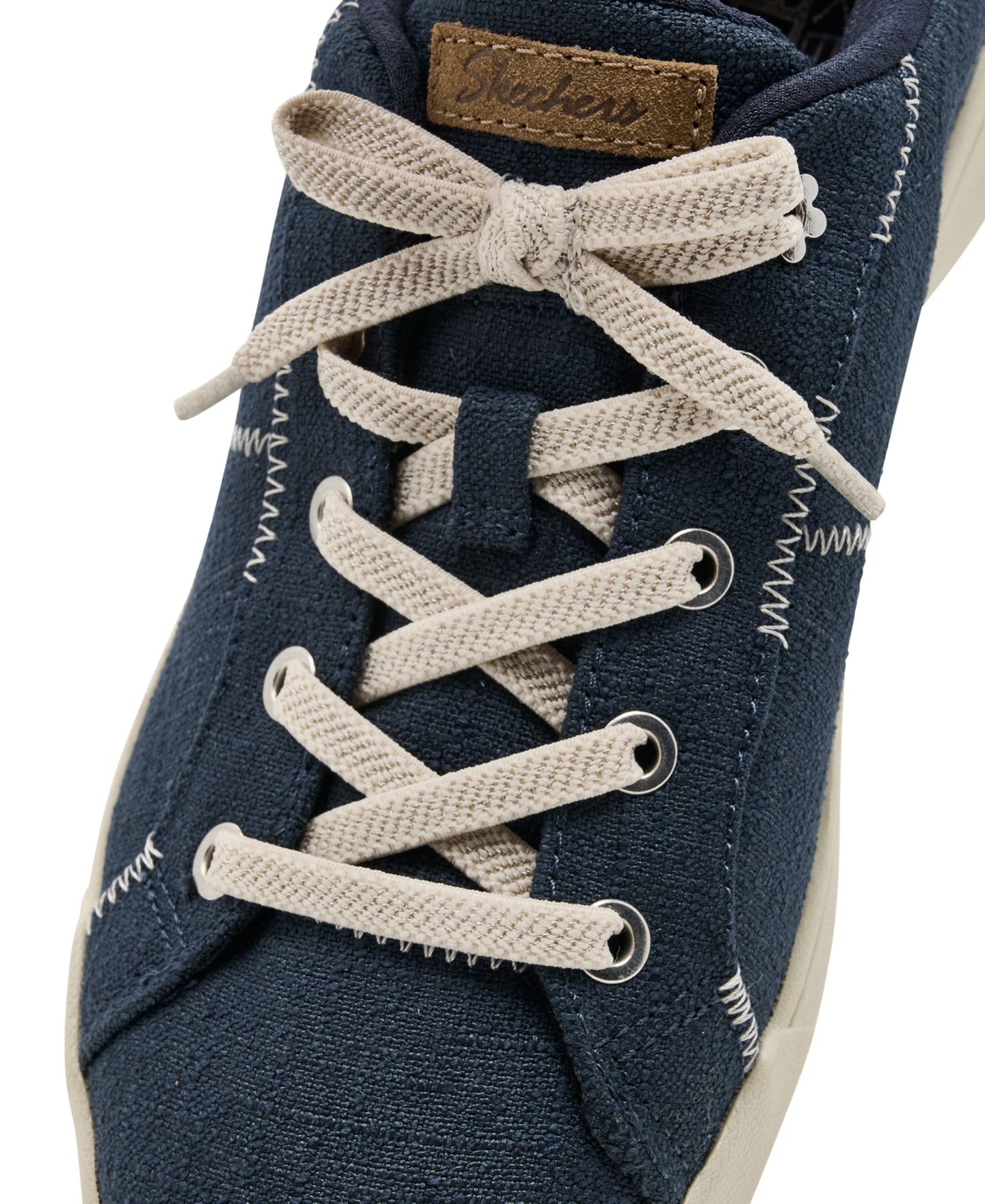 Женские кроссовки Skechers Geneva Slip-On Memory Foam Platform, цвет: Тёмно-синий — фото 7