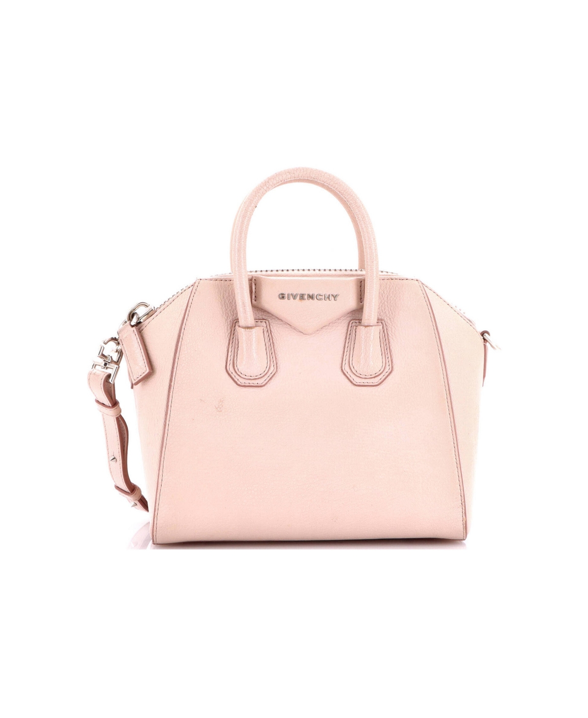 Pre-Owned Givenchy Mini Antigona Bag Leather - Pink