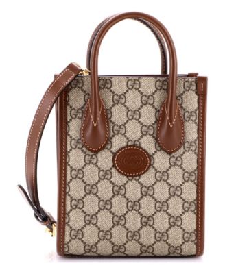 Mini Interlocking G Patch Tote GG Coated Canvas