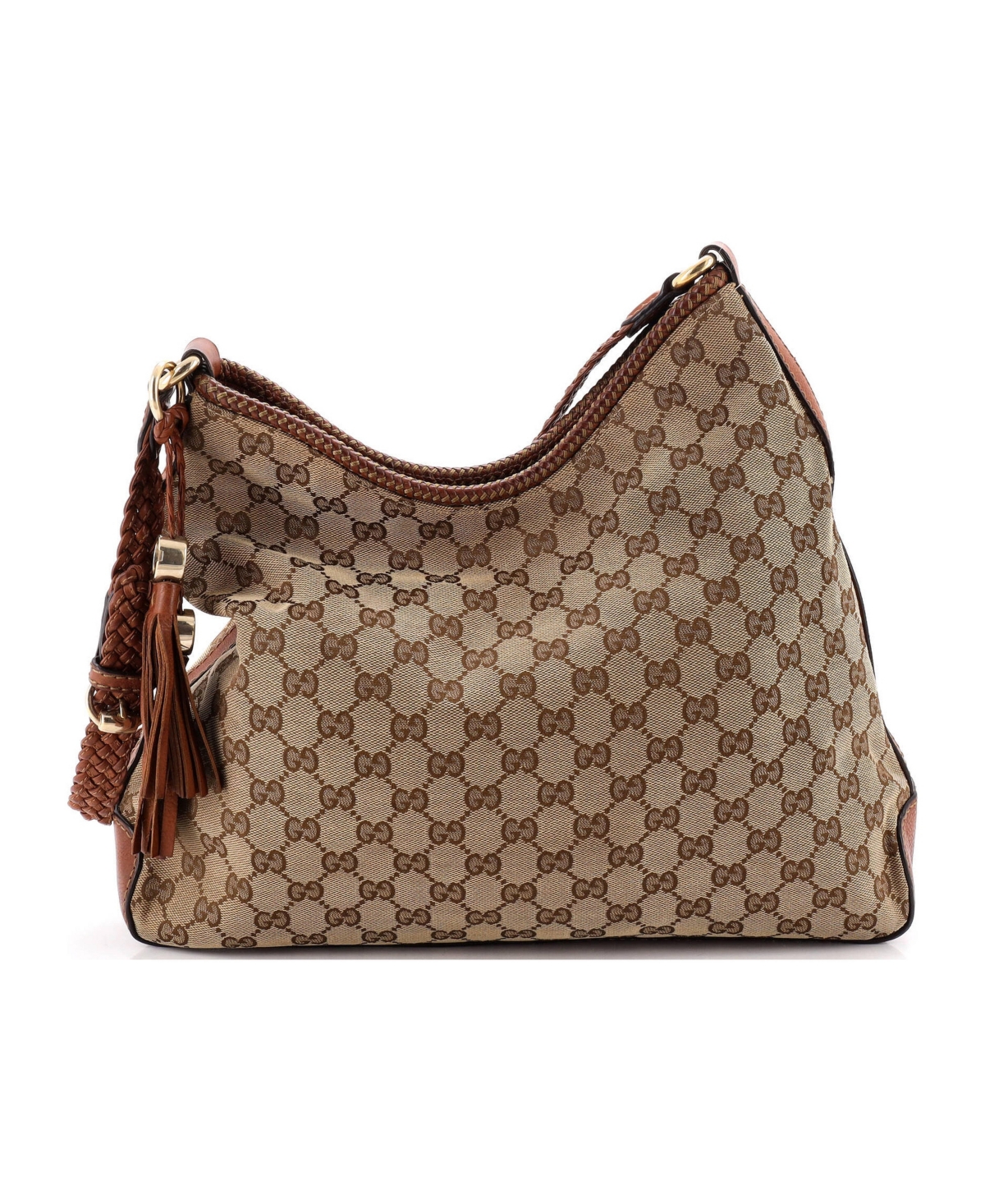 Pre-Owned Gucci Medium Marrakech Hobo Gg Canvas - Brown