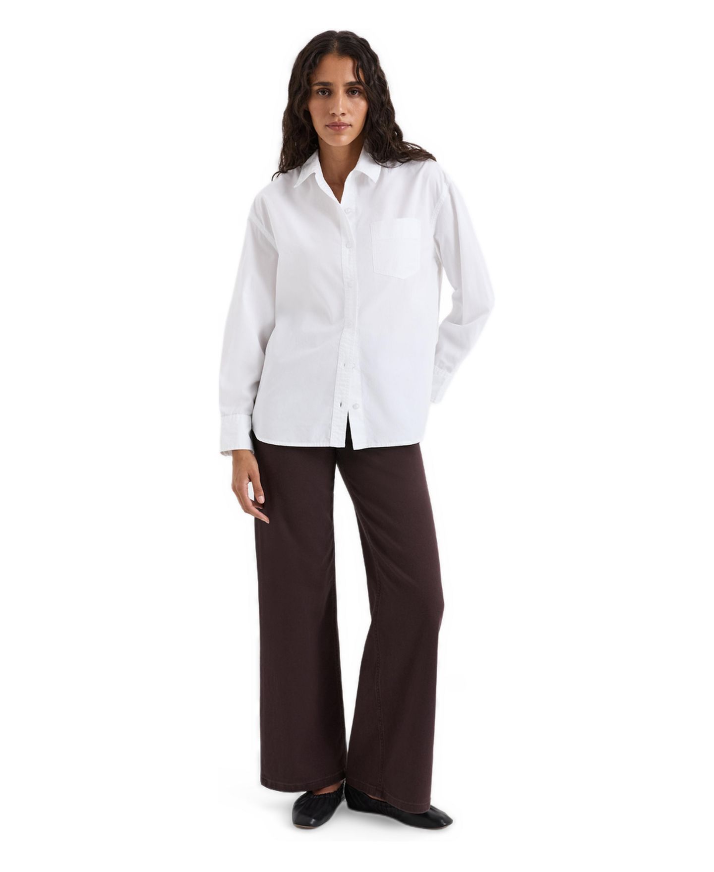 Женская рубашка Pact Perfect Organic Cotton Poplin, цвет: Белый — фото 3