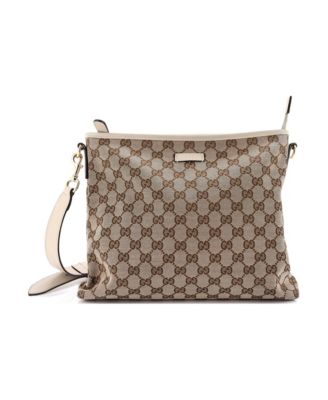 Medium Flat Messenger Bag GG Canvas