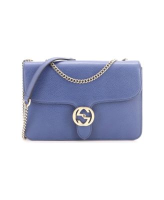 Medium Interlocking Shoulder Bag Leather