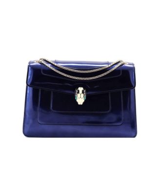 Medium Serpenti Forever Shoulder Bag Metallic Leather