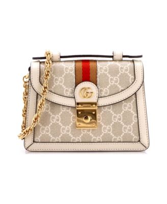 Mini Ophidia Flap Top Handle Bag GG Coated Canvas