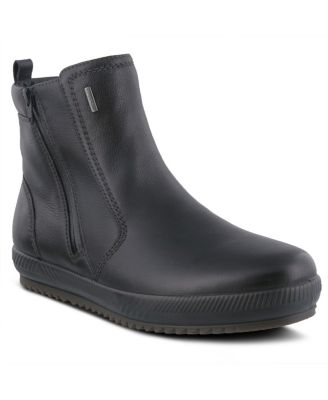 Men's Gusthigher Full Grain Leather Twin Side Zippers Ankle Boots