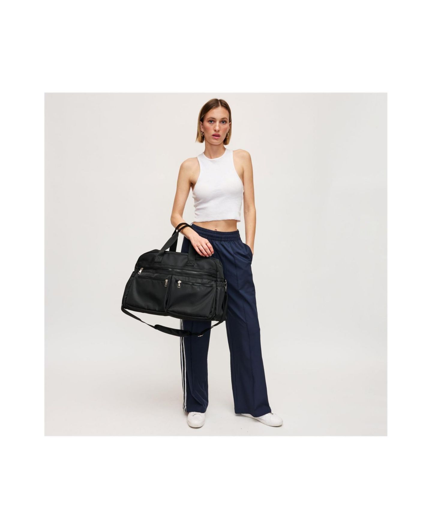 Женская сумка Urban Expressions Navigator Trolley Sleeve Adjustable Strap Weekender, цвет: Чёрный — фото 6