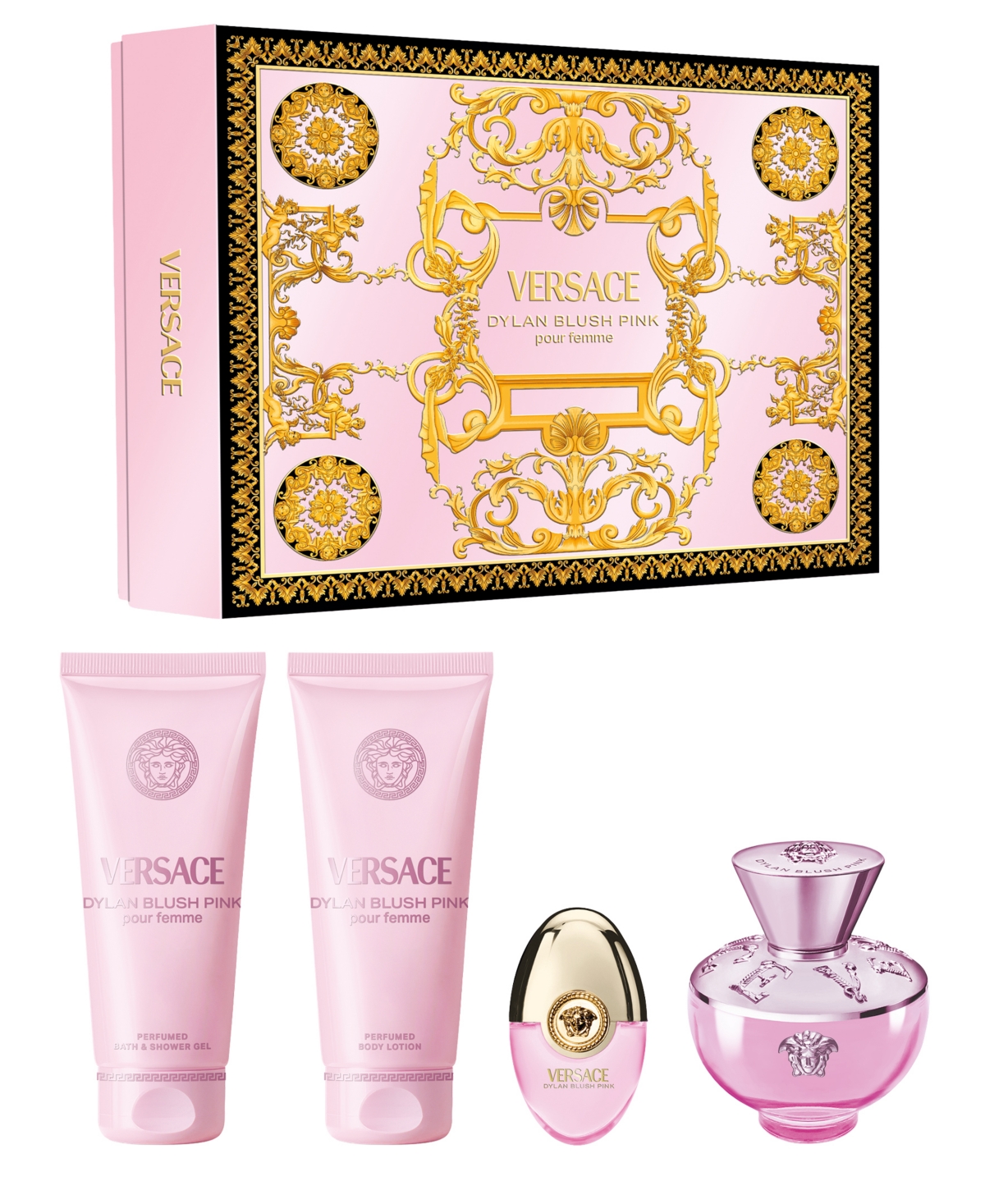 Versace 4-Piece Dylan Blush Pink Pour Femme Fragrance Gift Set