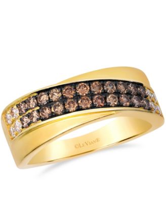Chocolate Diamond Ring (0.67 ct. t.w.) in 14k Yellow Gold