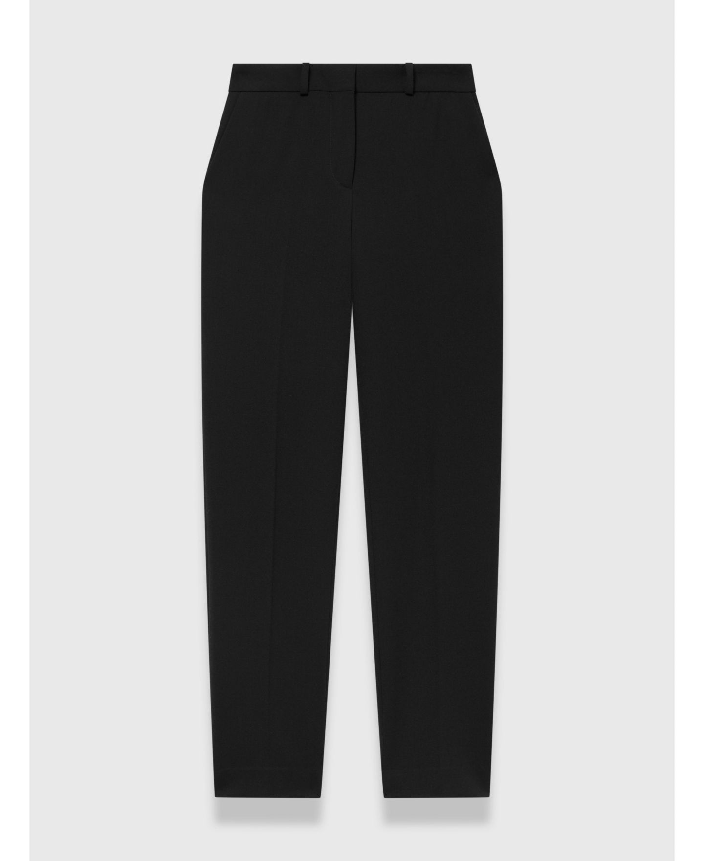 Женские брюки The Fold Livara Slim-Fit Wool-Blend Ankle-Length, цвет: Чёрный — фото 5