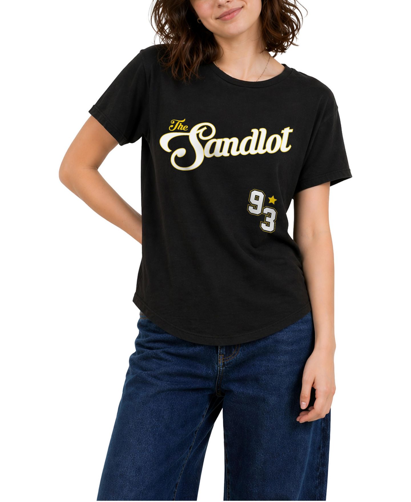 Женская футболка The Sandlot Oversized Graphic, цвет: Чёрный — фото 1