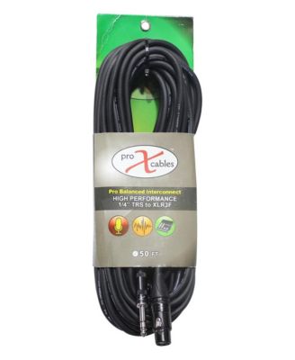 XC-SXF50 Complete Coil™ Balanced Audio Cable, 50 ft., 1/4" TRS-M to XLR3-F