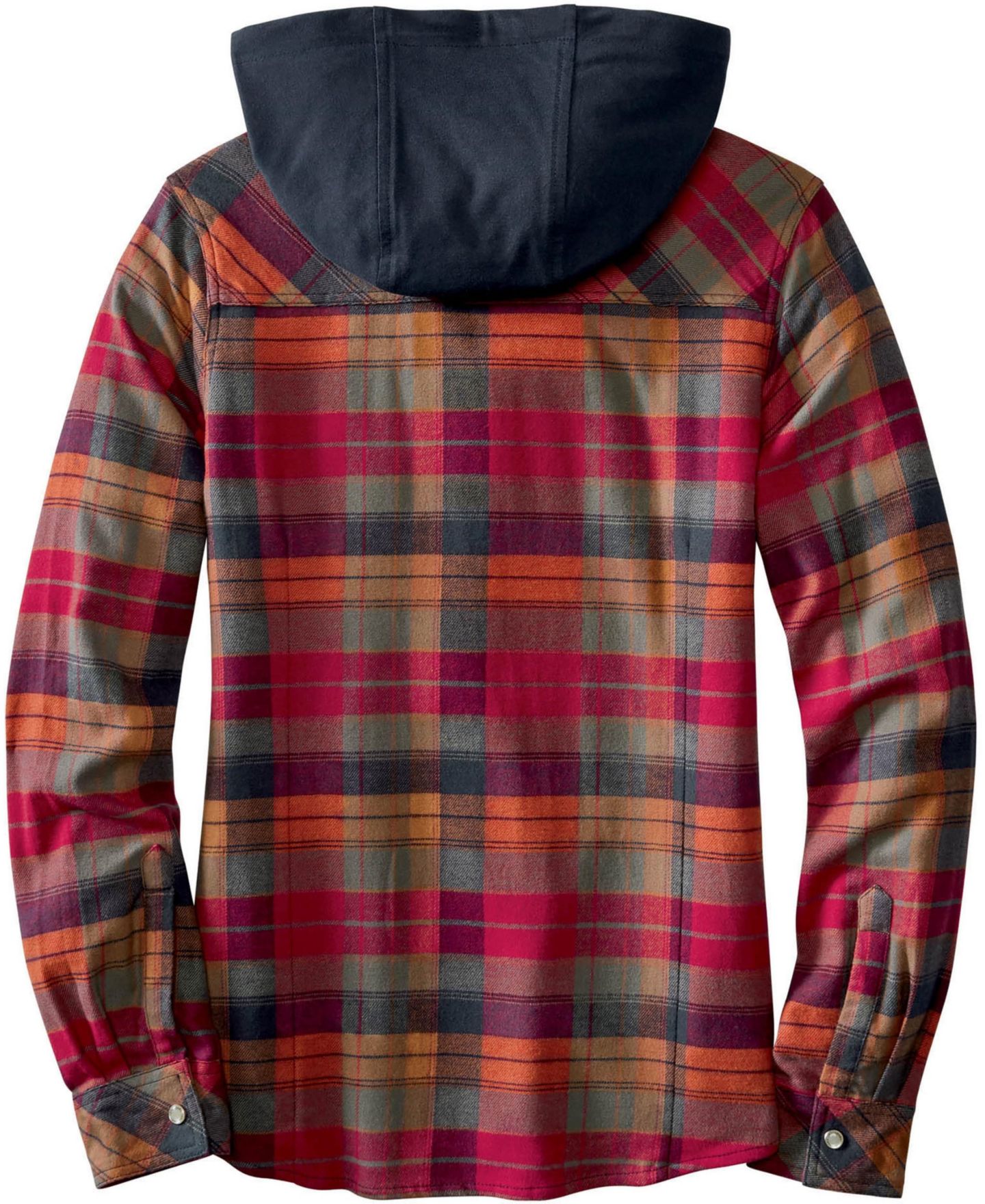 Женская рубашка Legendary Whitetails Lumber Jane Plaid Hooded Long-Sleeve Button-Up, цвет: Клетчатый, вариант 1 — фото 5