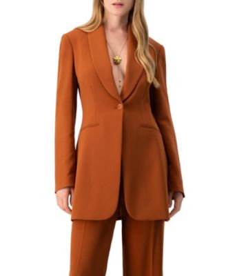 Women's Tuxedo-Inspired Fitted Blazer