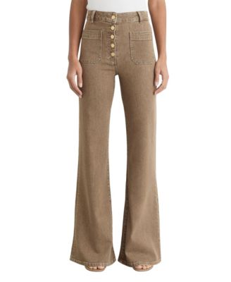 Petite Cali High-Rise Flare Jeans
