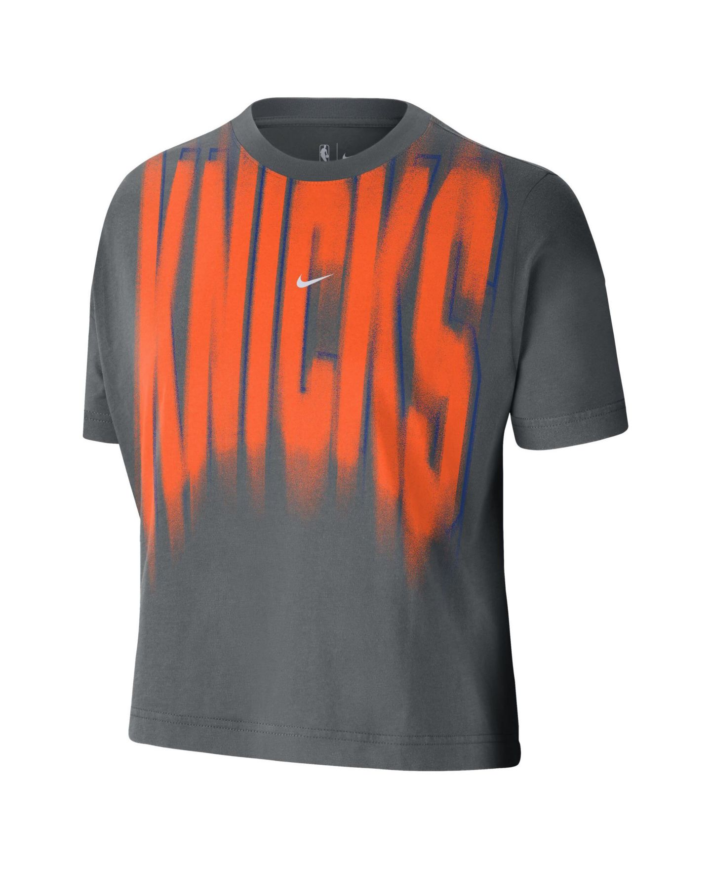 Женская футболка Nike Gray New York Knicks 2026 Game Theater Anthem — фото 2
