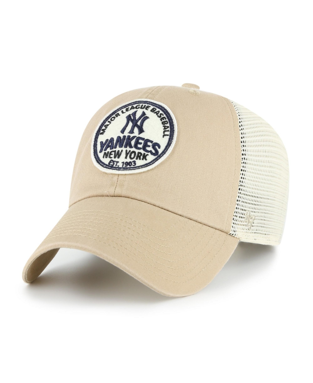 '47 Brand Men's Khaki New York Yankees Clean Up Adjustable Hat - Khaki