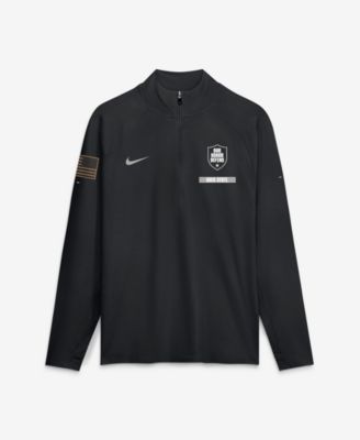 Men's Black Ohio State Buckeyes 2026 Appreciation Stride Raglan Dri-FIT Half-Zip Pullover