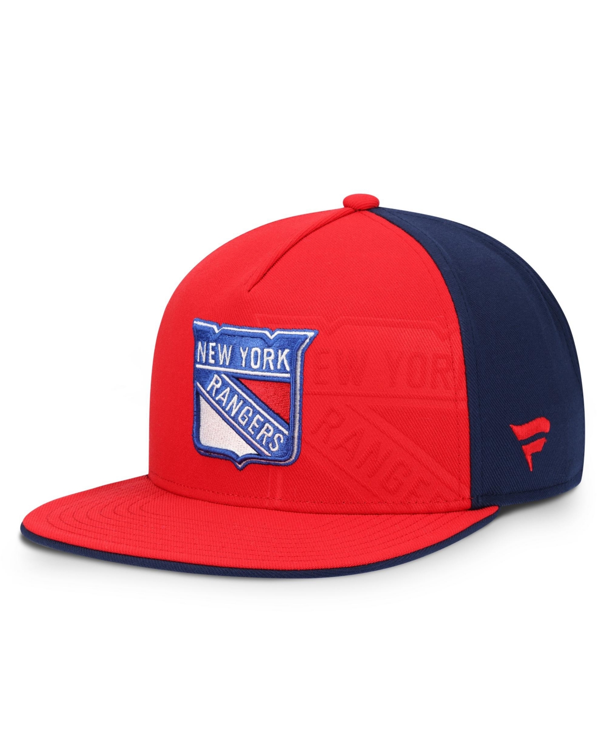 Fanatics Men's Red/Navy New York Rangers Snapback Hat - Red, Navy