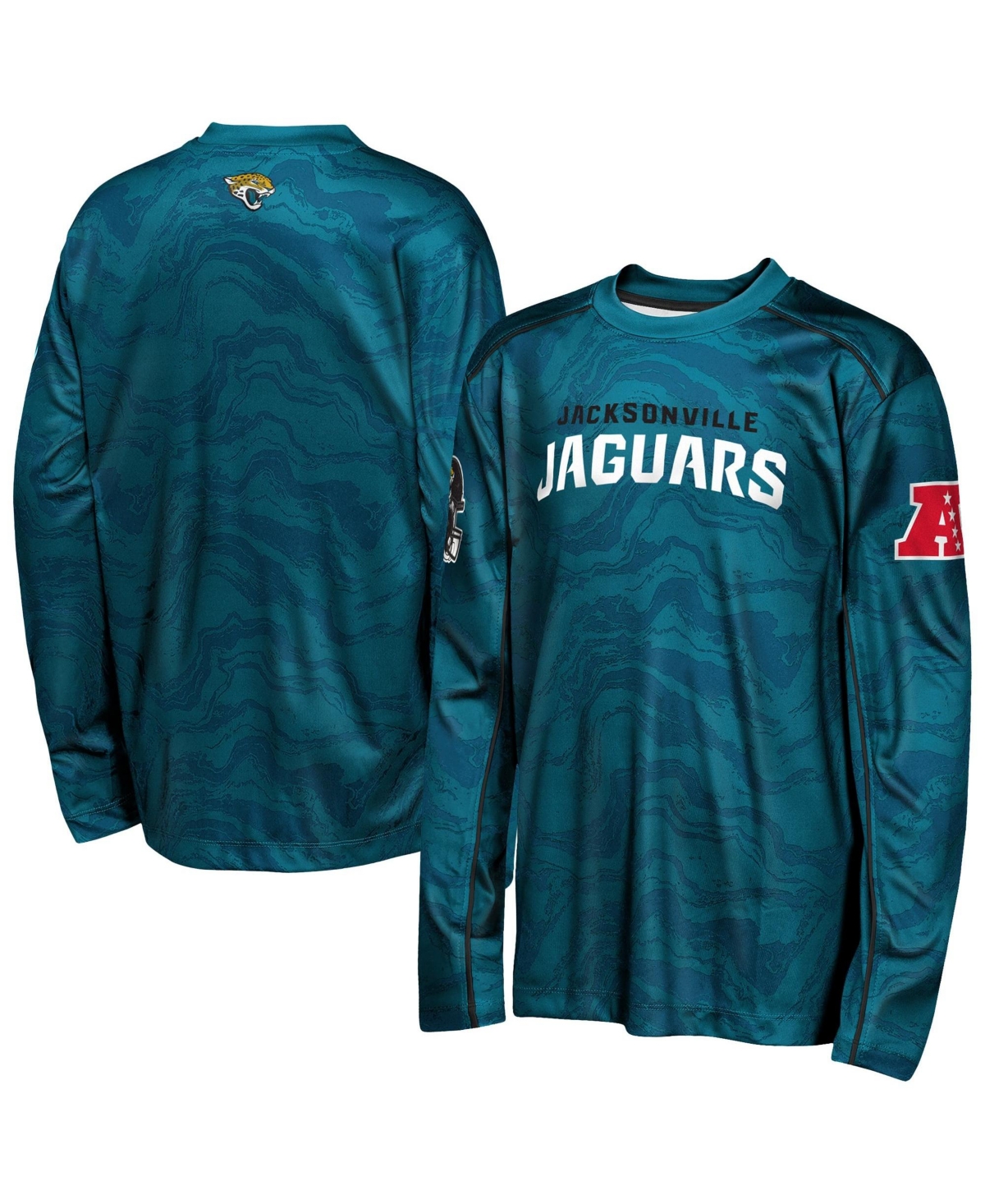 Outerstuff Big Boys' and Girls' Teal Jacksonville Jaguars Tailgate Performance Long-Sleeve T-Shirt - Teal