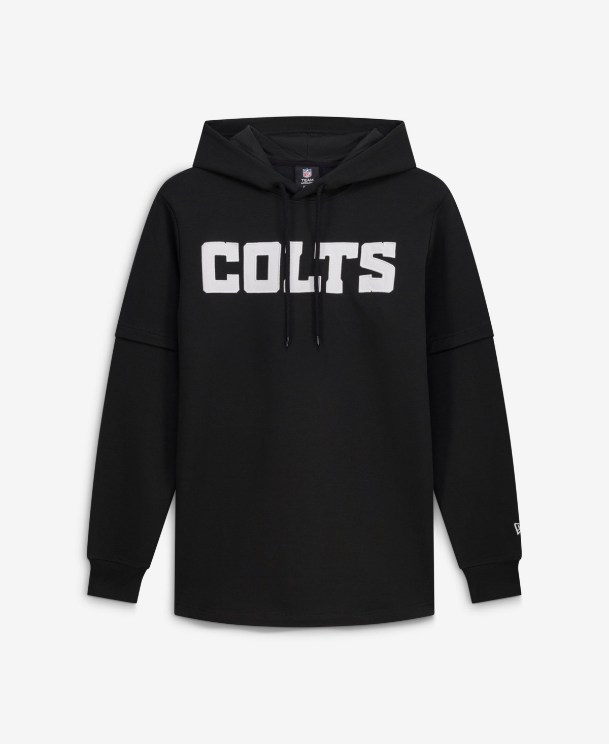 New Era Men's Black Indianapolis Colts Functional Fandom Twofer Hoodie - Black