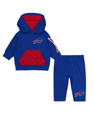 Toddler Royal Buffalo Bills Drive Stopper Hoodie & Pants Fleece Set
