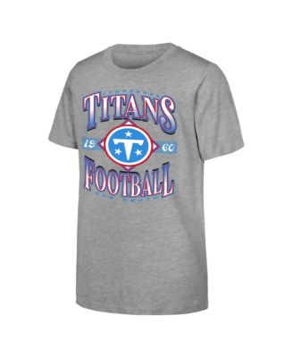 Big Boys' and Girls' Heather Gray Tennessee Titans NFL Of Days Past T-Shirt