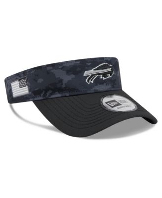Men's Black Buffalo Bills 2026 Salute To Service Adjustable Visor Hat