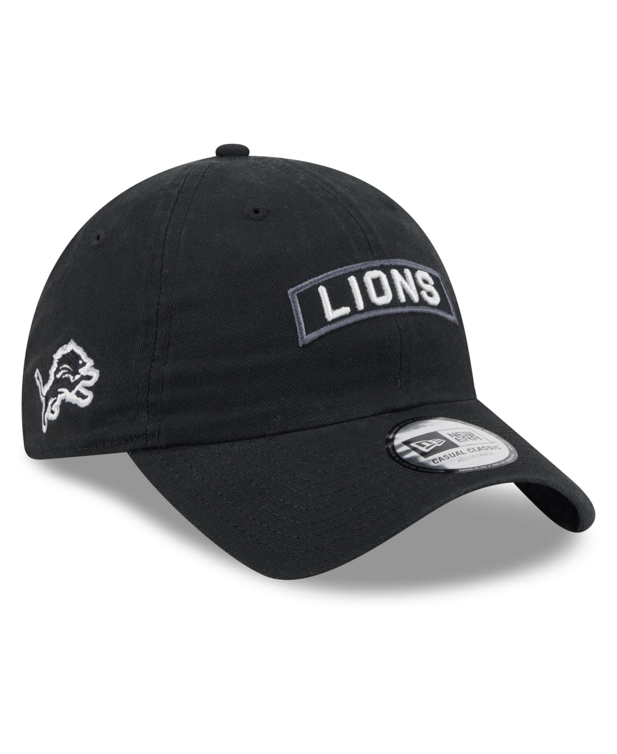 New Era Men's Black Detroit Lions 2026 Salute To Service Casual Classic Adjustable Hat - Black
