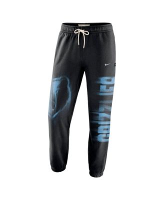 Men's Black, White Memphis Grizzlies 2026 Game Theater Fleece Sweatpants