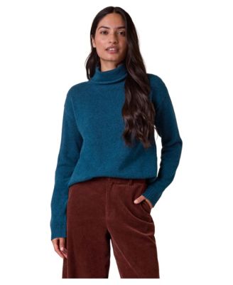 Women's Drape Cowl Neck Long-Sleeve Sweater