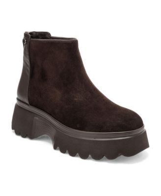 Women's Nolda Back Zip Platform Round-Toe Boots