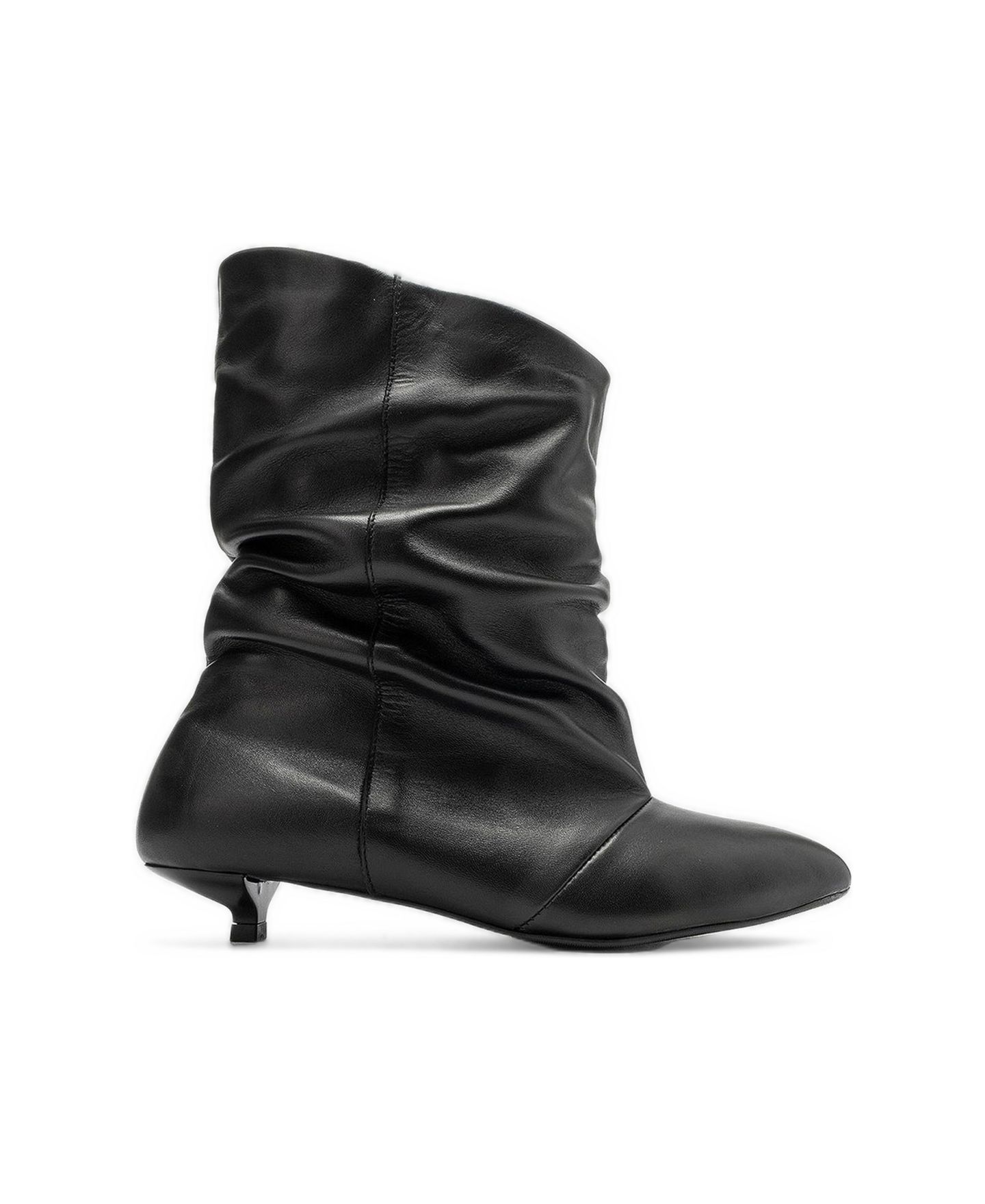 Женские ботинки Forever & Always Shoes Lancy Kitten-Heel Pointed-Toe Ankle, цвет: Чёрный — фото 2