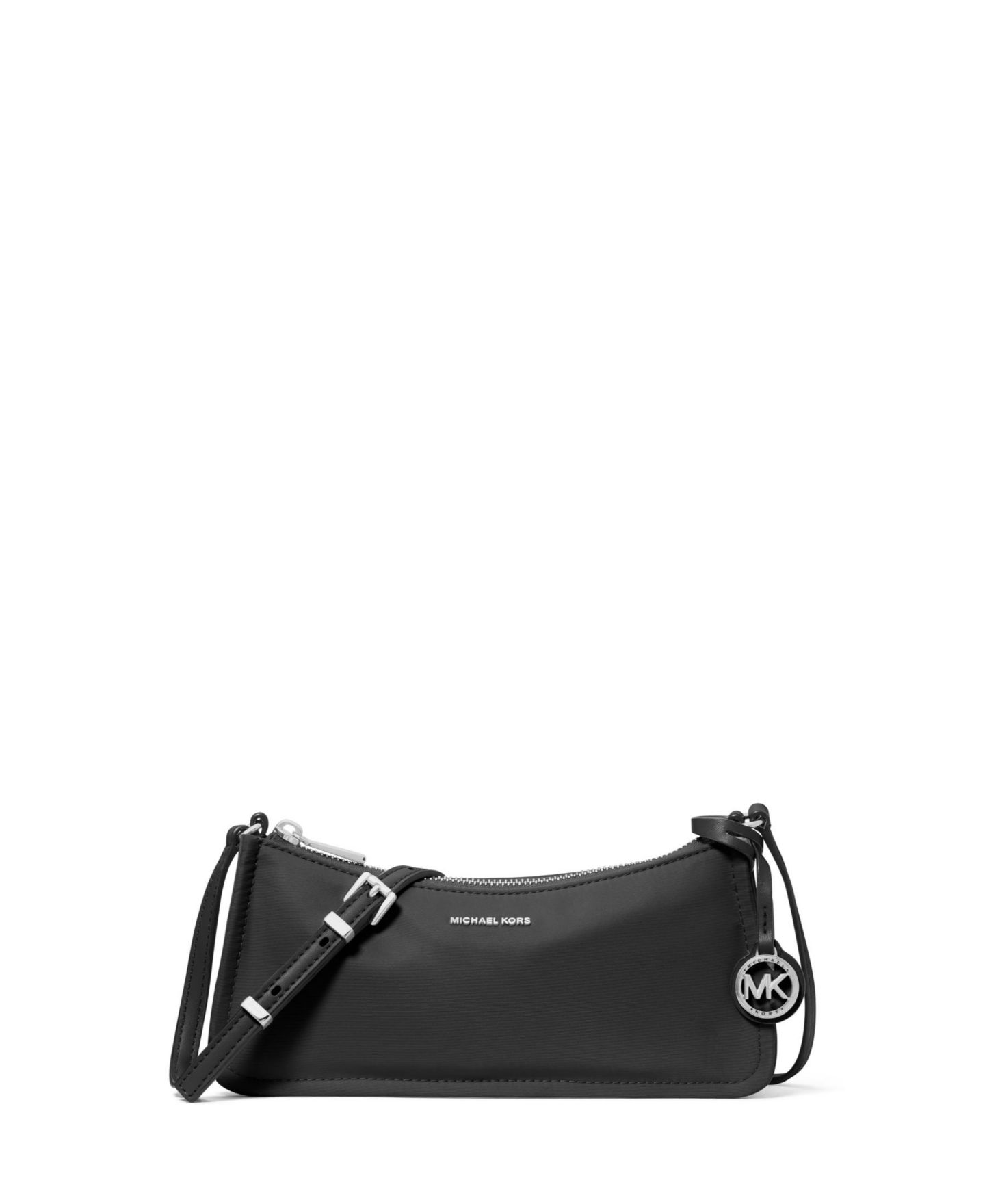 Женская сумка Michael Kors Zadie Nylon Small East West Crossbody, цвет: Чёрный — фото 1