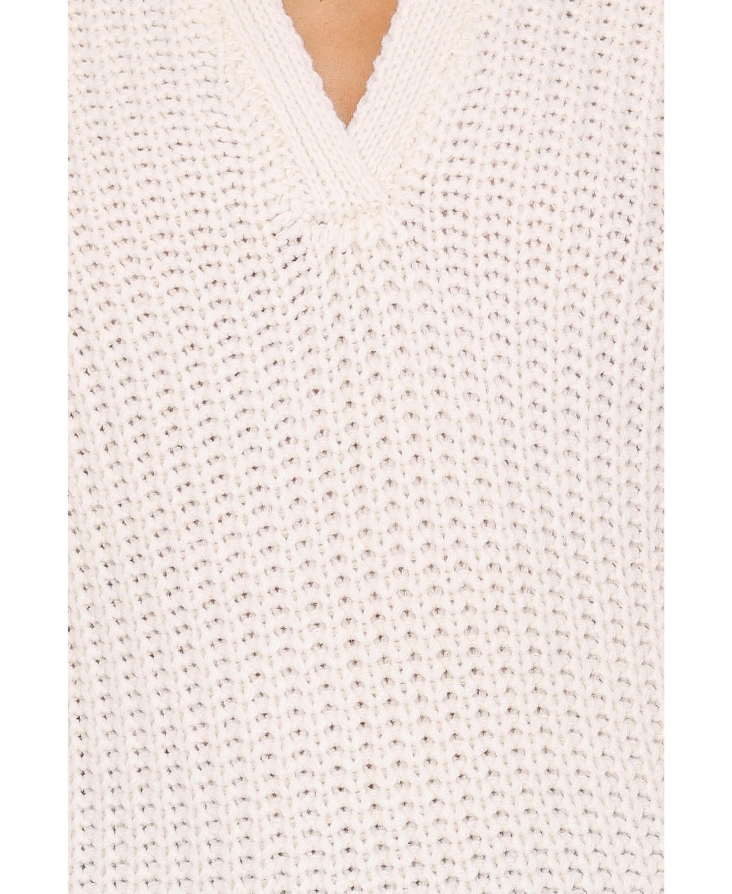 Женский свитер Petal and Pup Fitzgerald Pointelle Long-Sleeve Polo, цвет: Кремовый — фото 7