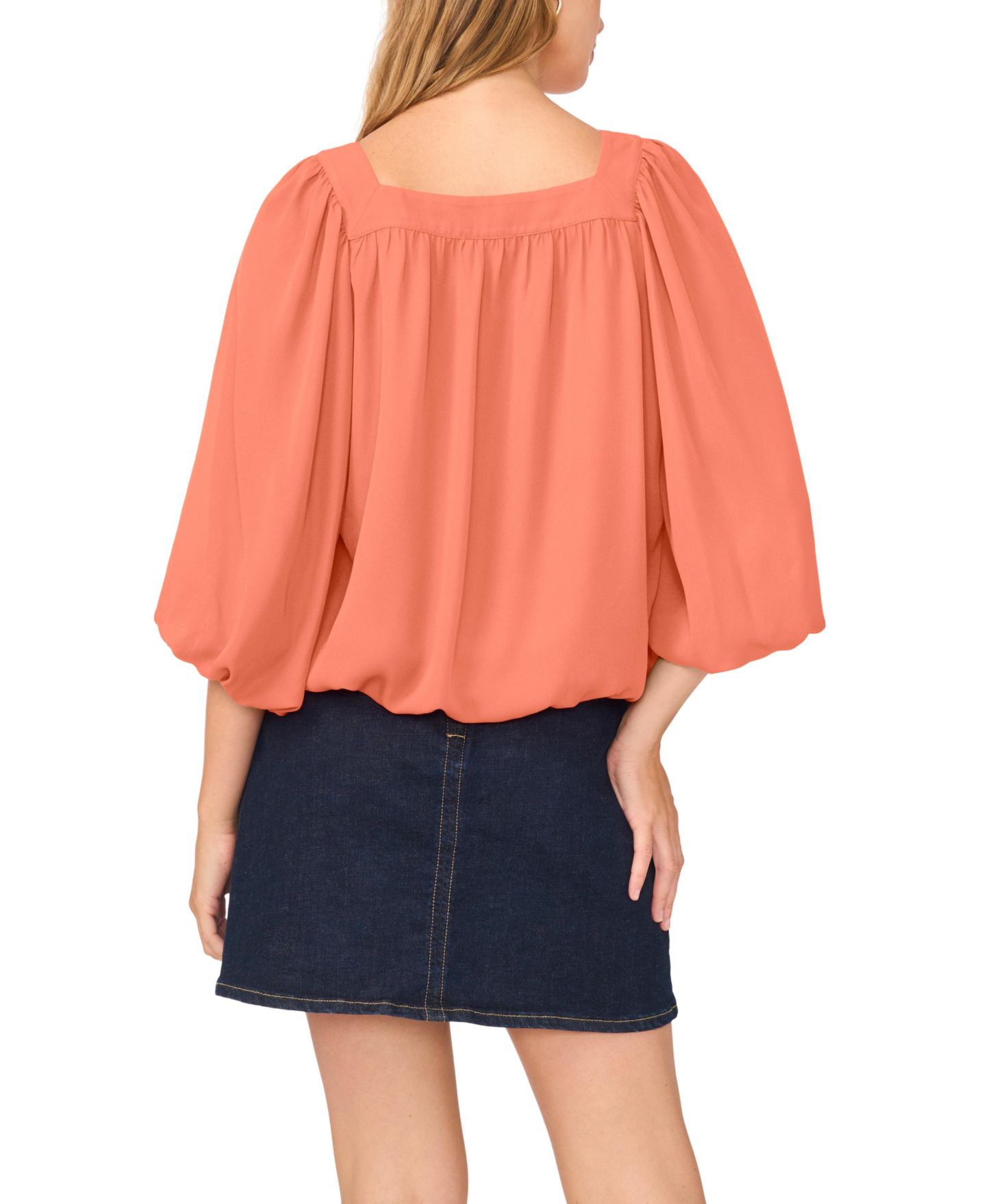 Женская блузка Vince Camuto 3/4-Sleeve Square Neck Bubble, цвет: Canyon Cor — фото 4