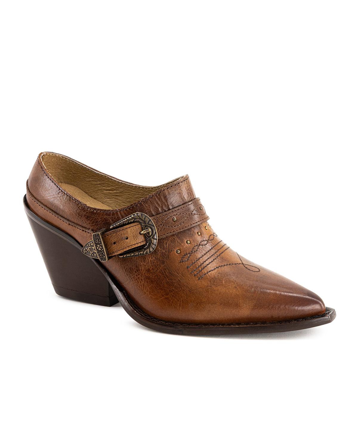 Forastero Women's Western Pointed-Toe Leather Booties - Brown