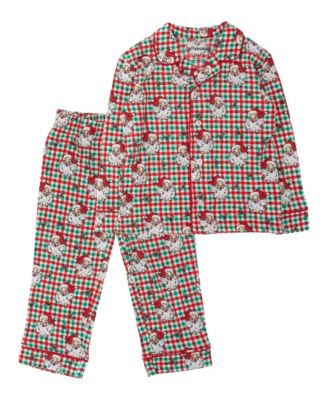 Boys' and Girls' Holiday Button-Up Top and Pants, 2-Piece Set