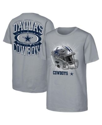 Big Boys' and Girls' Silver Dallas Cowboys Winning Mentality T-Shirt