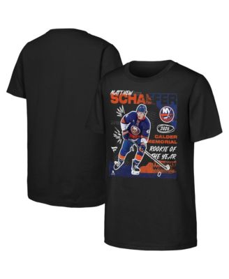 Big Boys' and Girls' Matthew Schaefer Black New York Islanders 2026 Calder Memorial Trophy Winner T-Shirt