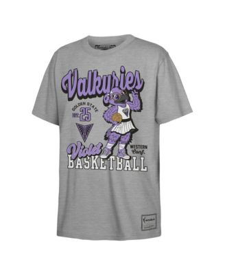 Big Boys' and Girls' Heather Gray Golden State Valkyries That Girl T-Shirt